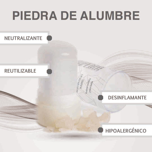 Desodorante Mineral de Piedra de Alumbre