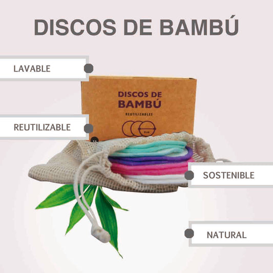 Discos de Bambú Reutilizables
