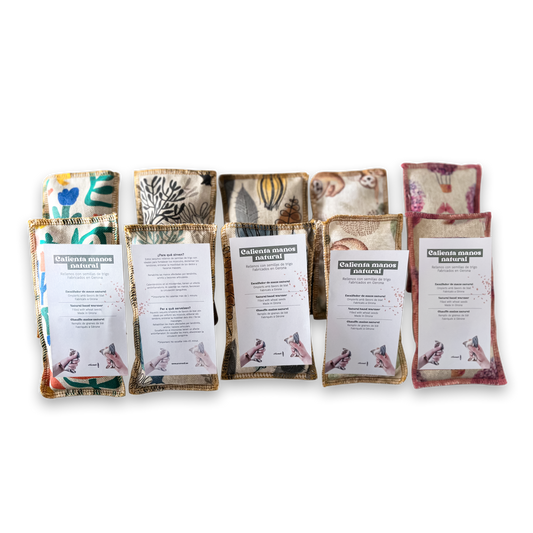 Saquitos calienta-Manos rellenos de trigo