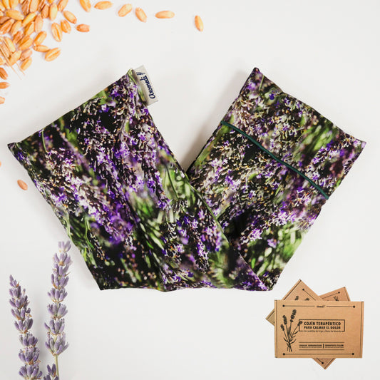 Cojín Terapéutico Estampado Lavanda