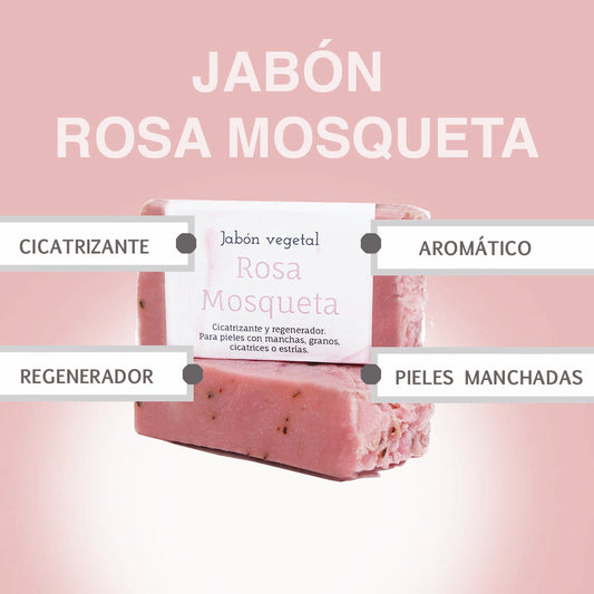 Jabón Rosa Mosqueta en barra 100 gr