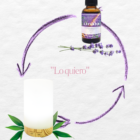 Difusor + aceite esencial de lavanda