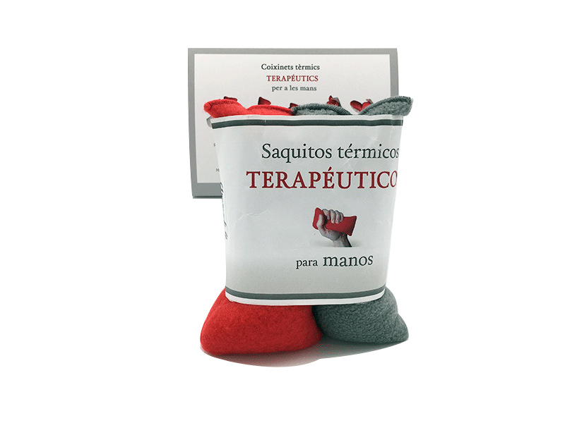 Dos Cojines Calienta-Manos de Trigo